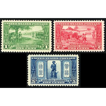 617-19, Mint VF NH Set of Three Stamps - Very Fresh! * Stuart Katz