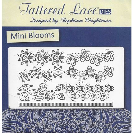 Tattered Lace. Mini Blooms Die Set. Die Cutting Cardmaking Scrapbooking Crafts