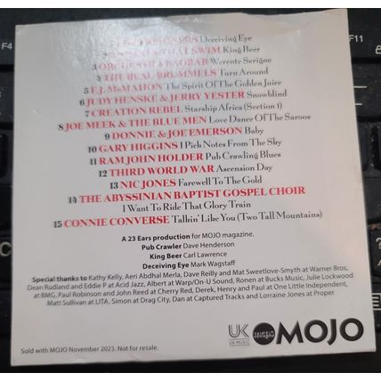 Buried Treasures CD Promo 15 Tracks Album MOJO November 2023