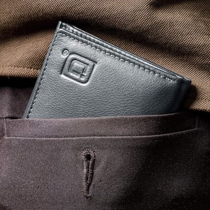 ID Stronghold Men'S Leather Trifold Wallet - RFID Blocking - Black Wallet with G