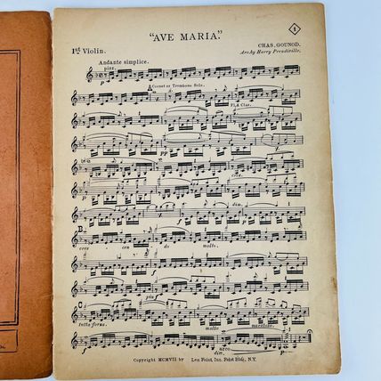 Leo Feist 1st Violin Perfection Edition Concert Album For Orchestra Prendiville