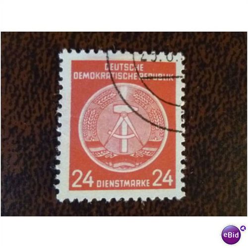 East Germany 1954 Official Stamps 24pf fine used stamp SGEO193