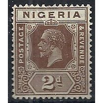 Nigeria 1928 SG20 2d Chocolate Mounted Mint .. ..