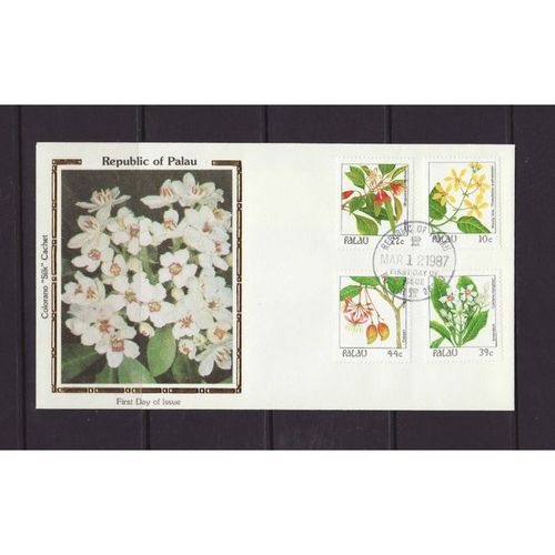 Palau 1987 FDC Flowers (B-004)