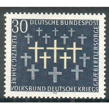 Germany 1969 - SG1488 - 50th Anniv of German War Graves Commission (unused)