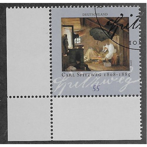 GER 2008 €0.55 'CARL SPITZWEG' (CORNER MARGIN) FINE USED (EBID54-017)