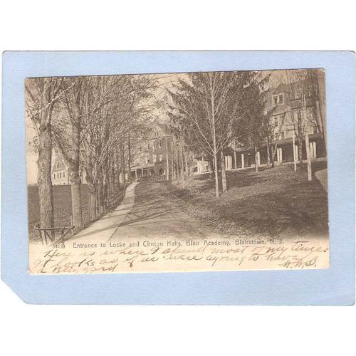 New Jersey Blairstown Entrance To Locke & Clinton Halls Blair Academy~2864