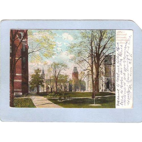 MA Cambridge Harvard Grounds Undivided Back ma_box1~414