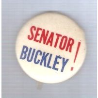 New York Senator Candidate: Buckley Political Campaign Button~2