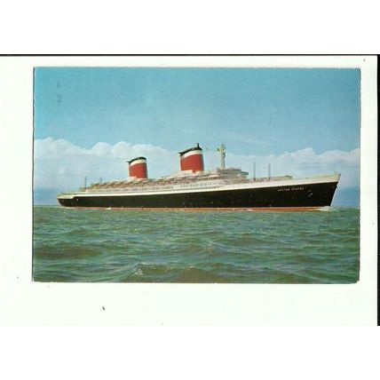 United States Lines SS UNITED STATES Postcard (Coastal Cards)