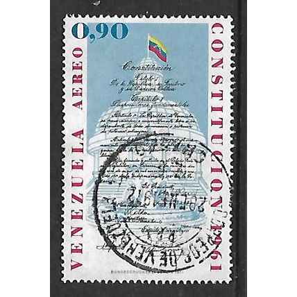 VENEZUELA 1971 90c CONSTITUTION SG 2184 FINE USED