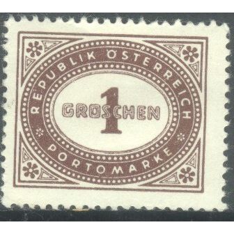 Austria 1947 - 1k brown Postage Due - unused
