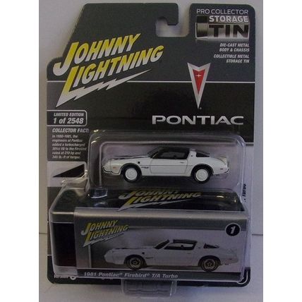 JOHNNY LIGHTNING ' 1981 PONTIAC FIREBIRD T/A TURBO' Storage Tin ' ( 2023)