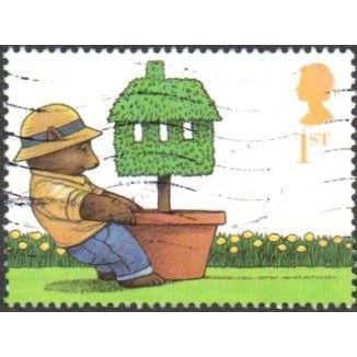 2002 "Ocassions" Greetings Stamps 1st Val, Moving Home. Very Fine Used.