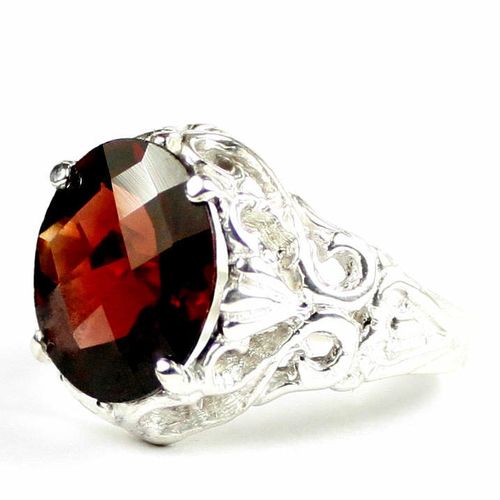 Mozambique Garnet, 925 Sterling Silver Ring, SR114