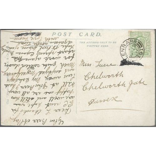 Glasgow - Botanic Gardens - Herald postcard - Glenbarr pmk 1907