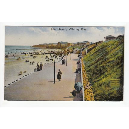 The Beach Whitley Bay Postcard Northumberland WB17