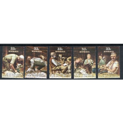 Australia Sg1014 - Sg1018 1986 folklore very fine used set (G248)
