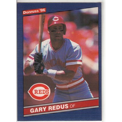 1986 Donruss baseball card 306 Gary Redus