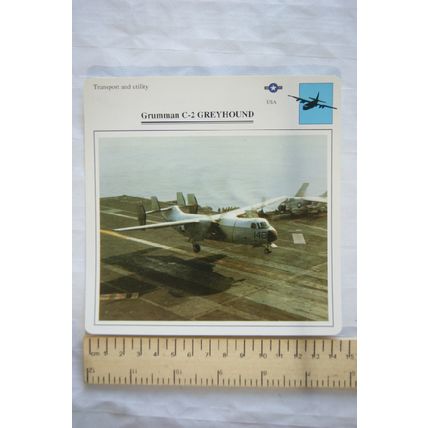 Grumman C-2 Greyhound - USA - Transport & Utility - Collectors Club Card
