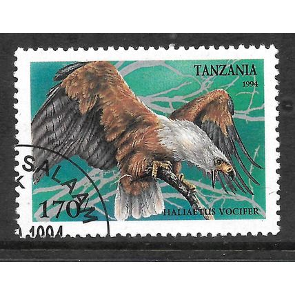 TANZANIA 1994 170s AFRICAN FISH EAGLE SG 1851 FINE USED#3