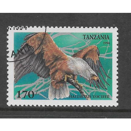 TANZANIA 1994 170s AFRICAN FISH EAGLE SG 1851 FINE USED#4