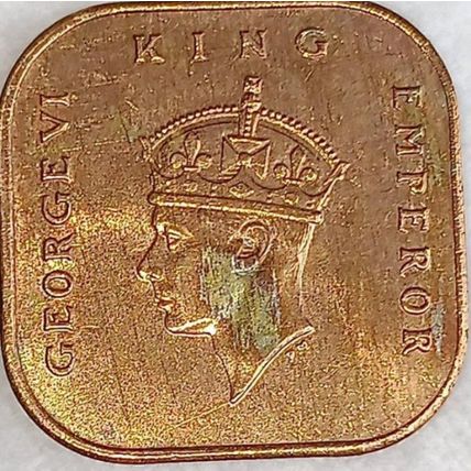 STRAITS SETTLEMENTS British Monarch King George VI 1945