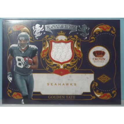 2010 Panini Crown GOLDEN TATE (Seahawks) Royalty Materials RC #5 143/299