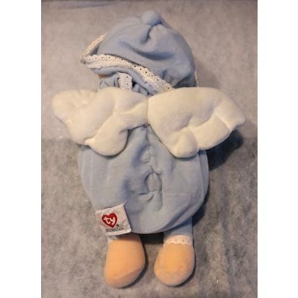 Baby Ty Blessings To Baby Angel Plush Blue 10 Size Shell 100% Tylux