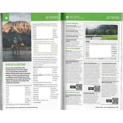 WHERE Canadian Rockies Travel Guide Summer 2002 Sights Attractions Shopping