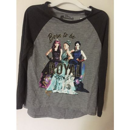 New Disney Descendants Born to be Royal Girls Large 10-12 Long Sleeve Shirt
