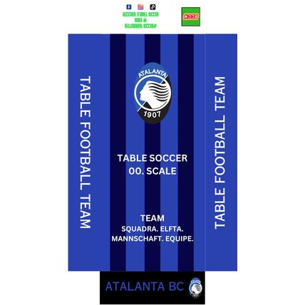 Table Football Subbuteo Box Pack Atalanta (ITA) 2023