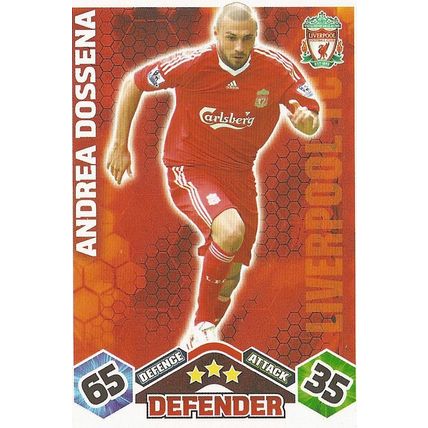Match Attax 2009/10 Collection: Liverpool, Defender - Dossena