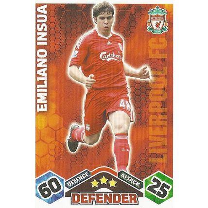 Match Attax 2009/10 Collection: Liverpool, Defender - Insúa