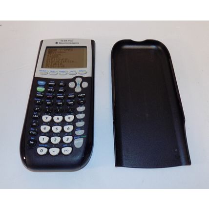 Texas Instruments TI-84 Plus Graphing Calculator (Black) w/ Sliding Cover