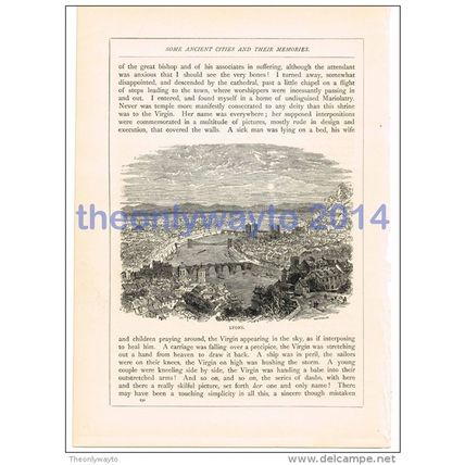 Lyons, France, Book Illustration (Print), 1880