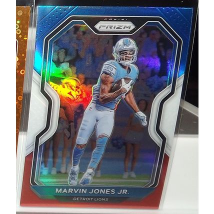 2020 Panini Prizm MARVIN JONES JR (Lions) Red, White & Blue Parallel #197