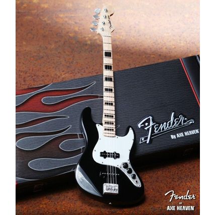 GEDDY LEE Fender Jazz Bass w/ Black Inlays 1:4 Scale Replica Guitar ~Axe Heaven~