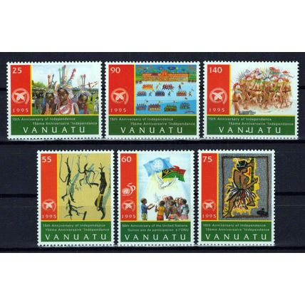 Vanuatu 658-663 MNH Anniversaries Family Society Headpieces ZAYIX 0624S0130