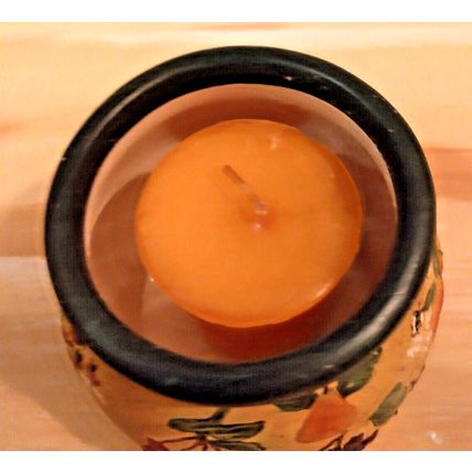 Lang Candles Porcelain Votive Holder Crock Fruitful Bounty Includes Votive NEW!