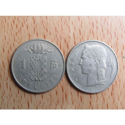 Belgium 1960 1 Frank Belgie (Dutch - Flemish Text) Coin
