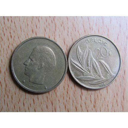 Belgium 1993 20 Frank Belgie (Dutch - Flemish Text) Coin