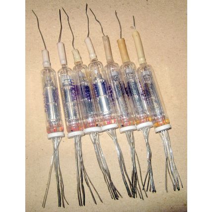 1P24B-V USSR ORZEP Tiny HF Pentode Vacuum Tube Military OTK. NEW 7pcs 1988y