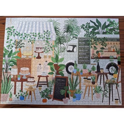 Plant Cafe 1000 piece jigsaw puzzle Galison