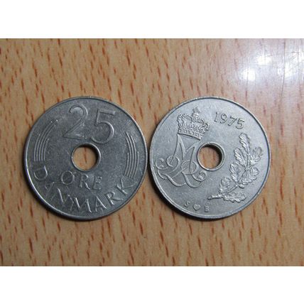 Denmark 1975 25 Ore Ore Coin