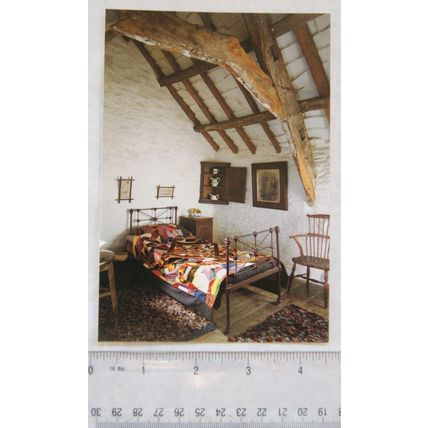 2004 postcard The Old Post Office Tintagel, The North Bedroom - 100 Years