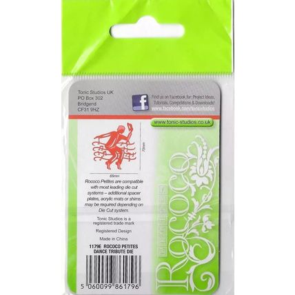 Tonic Studios. Dance Tribute Die. Die Cutting Cardmaking Scrapbooking Crafts