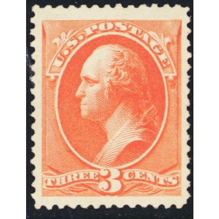 214, Mint XF LH 3¢ JUMBO - Well Centered - Stuart Katz