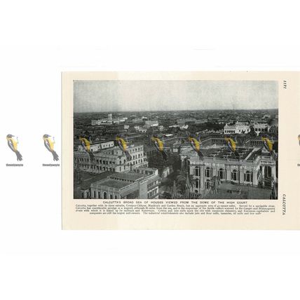Calcutta (Kolkata), View fm Dome of High Court, India, Book Illustration, c1920