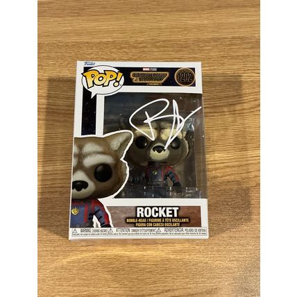 Funko Pop! Rocket #1202 Facsimile Laser Autographed Figure (Box & Protector)